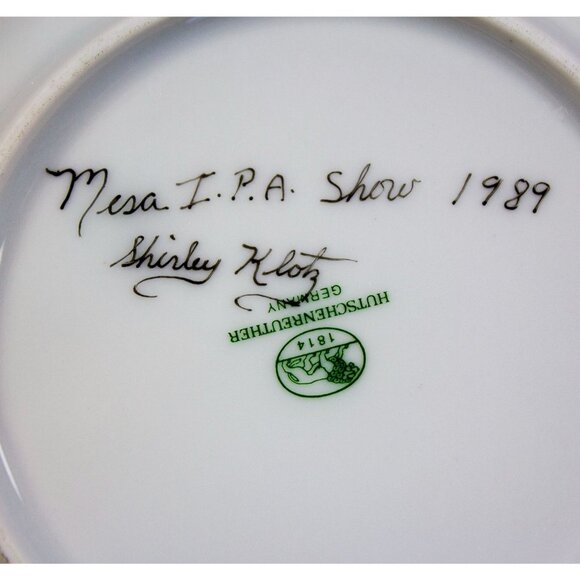 Hutschenreuther Lot of 2 Mini Plates SW Pottery Design Mesa IPA Show 1989 3.75" - Picture 4 of 8